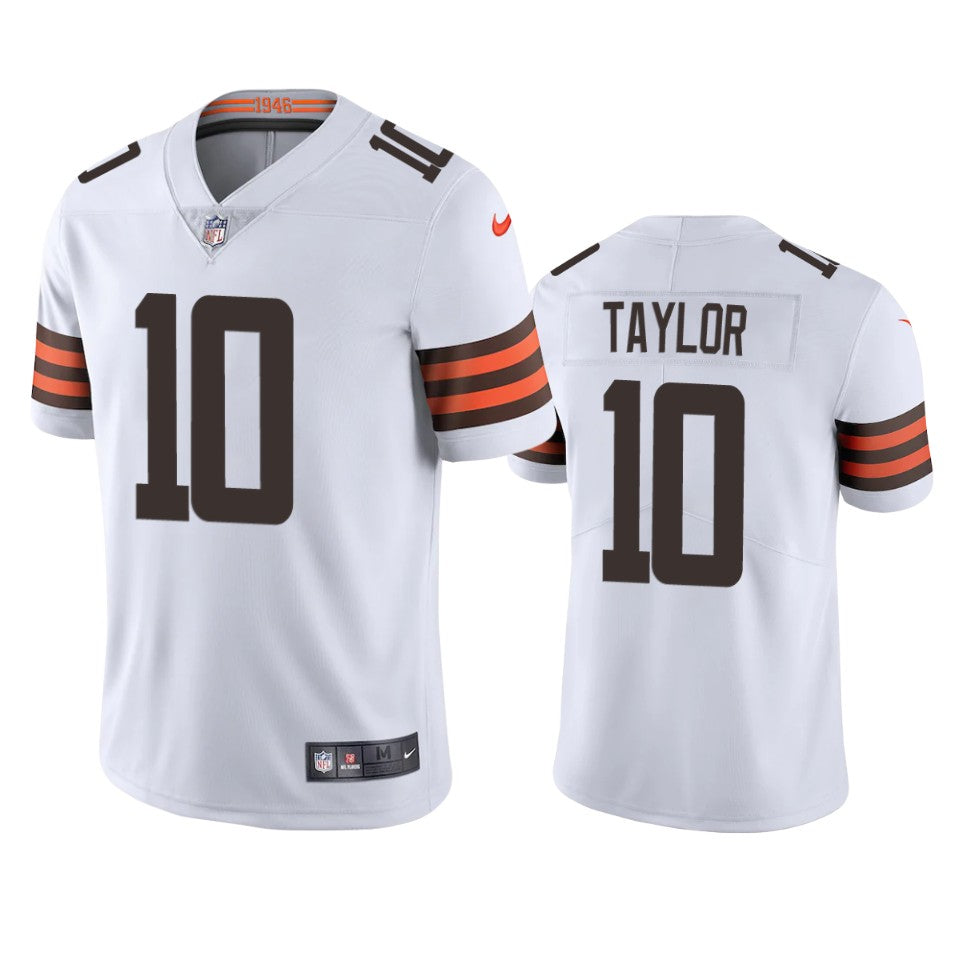 Cleveland Browns Taywan Taylor White 2020 Vapor Limited Jersey Mens