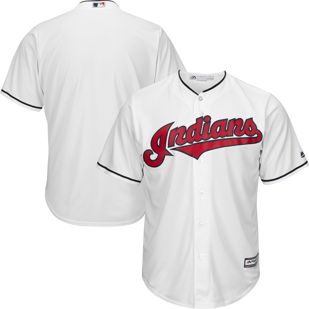 Cleveland Indians Majestic Official Cool Base Jersey White