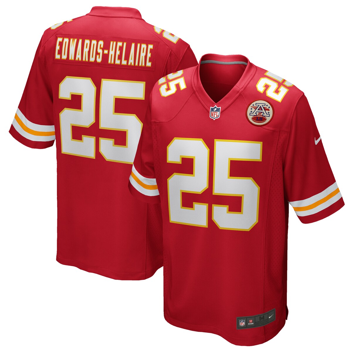 Clyde Edwards helaire Kansas City Chiefs Nike Game Jersey Red