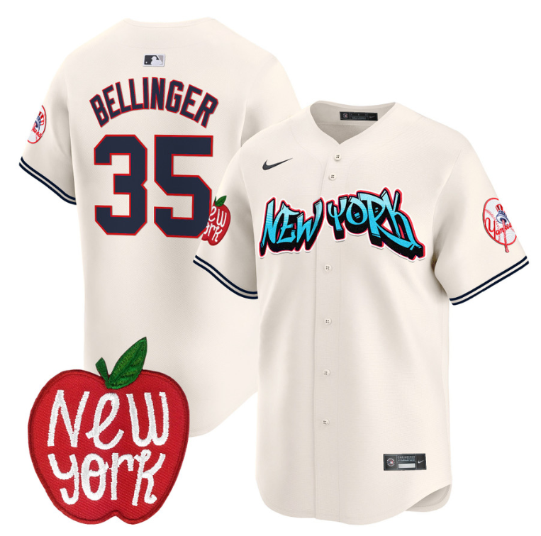 Cody Bellinger Jersey #35 New York Yankees Apple Patch Vapor Premier Limited Sti