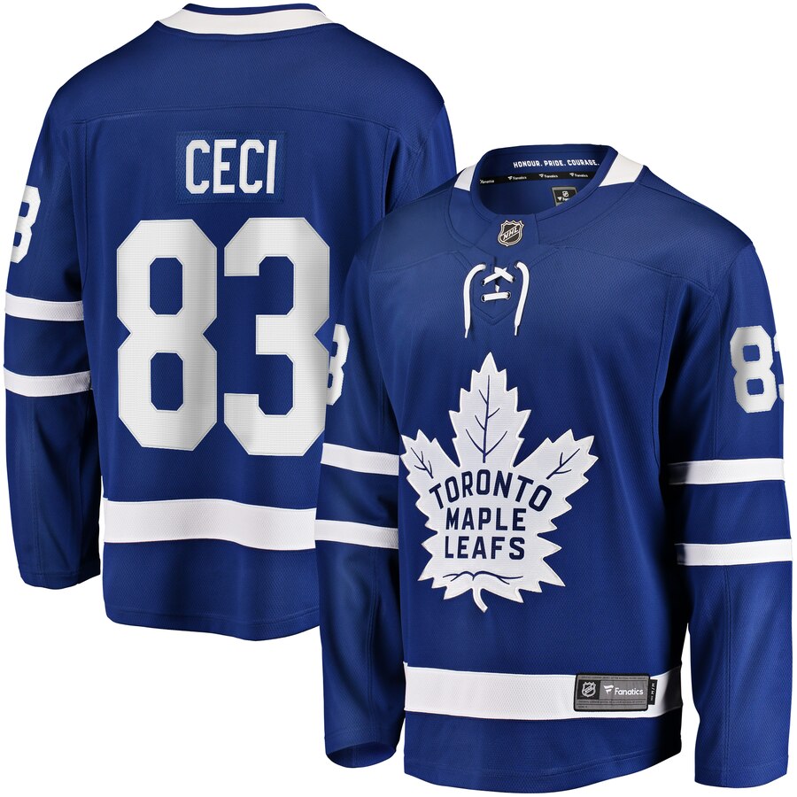 Cody Ceci Toronto Maple Leafs Fanatics Branded Replica Player Jersey Blue
