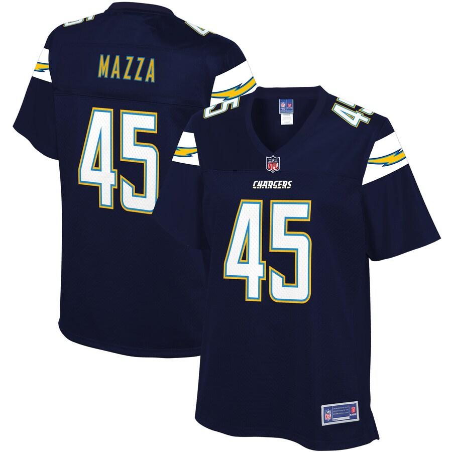 Cole Mazza Los Angeles Chargers Nfl Pro Line Womens Team Player Jersey Navy