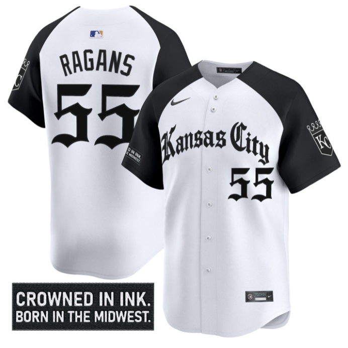 Cole Ragans Jersey #55 Kansas City Royals Gothic Crown Edition Vapor Stitched Al