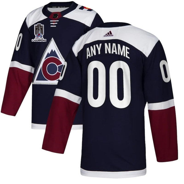 Colorado Avalanche Avtive Player Custom 2022 Navy Stanley Cup Champions Patch St