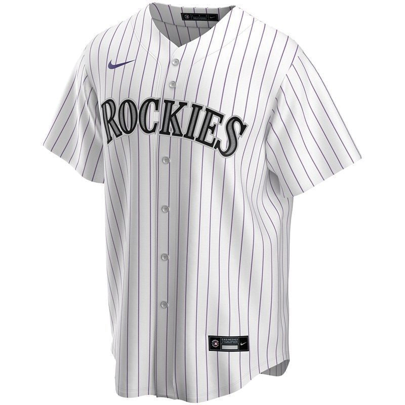 Colorado Rockies 2020 Mlb Personalized Custom White Stripe Lines Custom Jersey