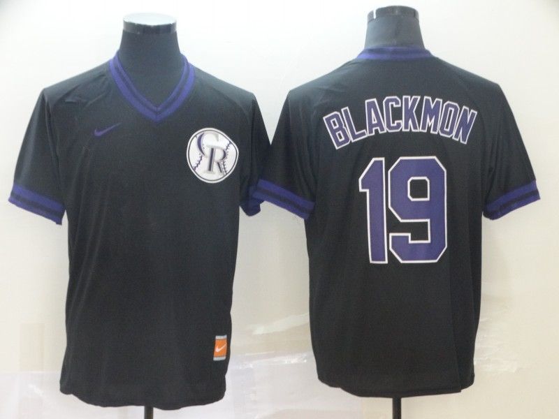 Colorado Rockies Charlie Blackmon 19 2020 Mlb Black Jersey