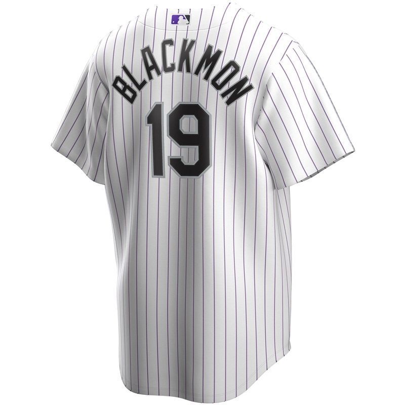 Colorado Rockies Charlie Blackmon 19 2020 Mlb White Stripe Lines Jersey