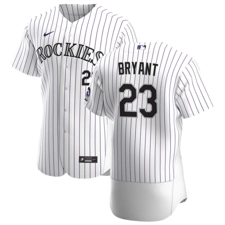 Colorado Rockies Kris Bryant 23 Mlb White Jersey Gift For Rockies Fans