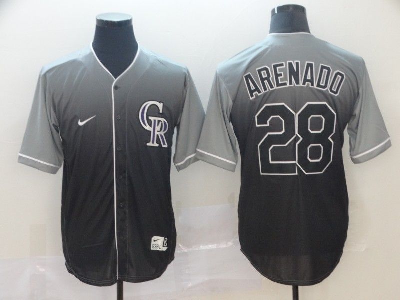 Colorado Rockies Nolan Arenado 28 2020 Mlb Black grey Jersey