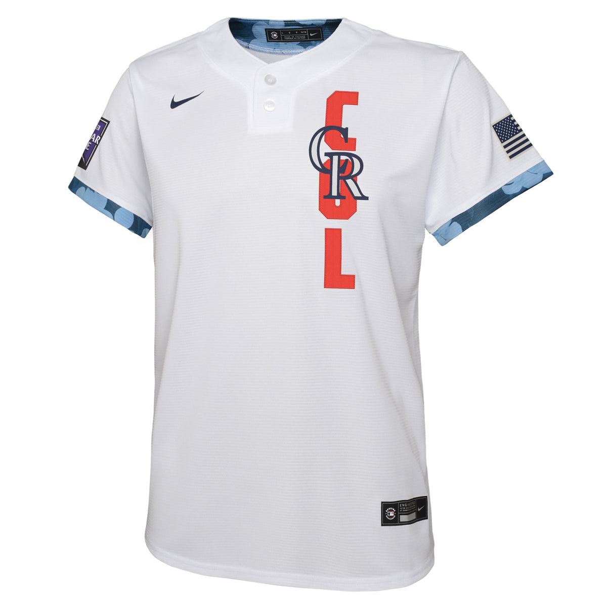 Colorado Rockies Youth 2021 Mlb All star Game Jersey White