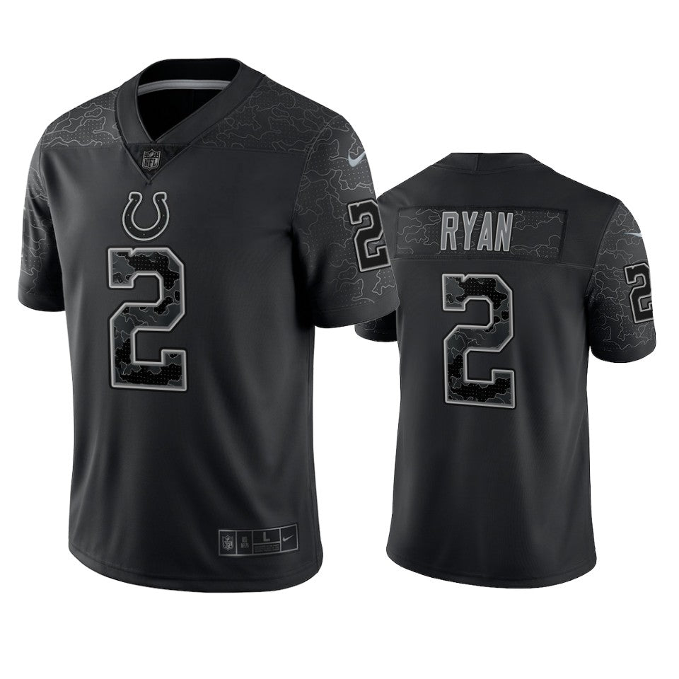 Colts Matt Ryan Reflective Limited Black Jersey