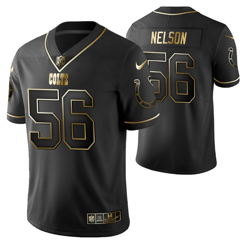 Colts Quenton Nelson 56 2021 Nfl Golden Brandedition Black Jersey Gift For Colts Fans