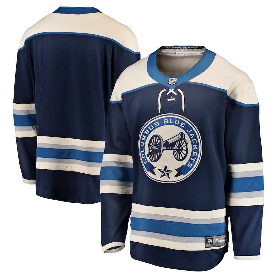 Columbus Blue Jackets Fanatics Branded Alternate Breakaway Jersey Blue