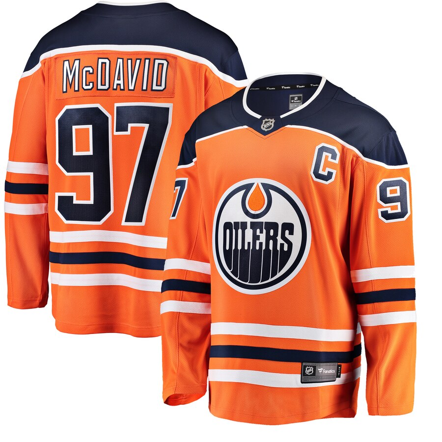 Connor Mcdavid Edmonton Oilers Fanatics Branded Breakaway Player Jersey Orange