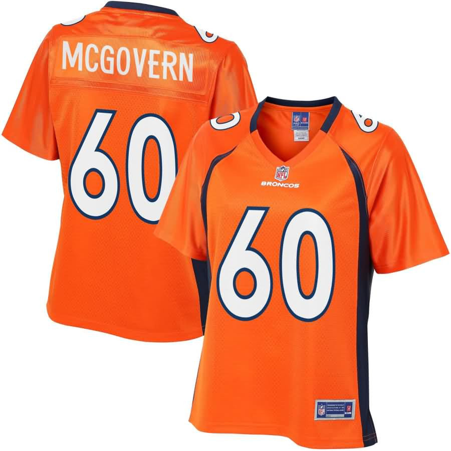 Connor Mcgovern Denver Broncos Nfl Pro Line Womens Player Jersey Orange