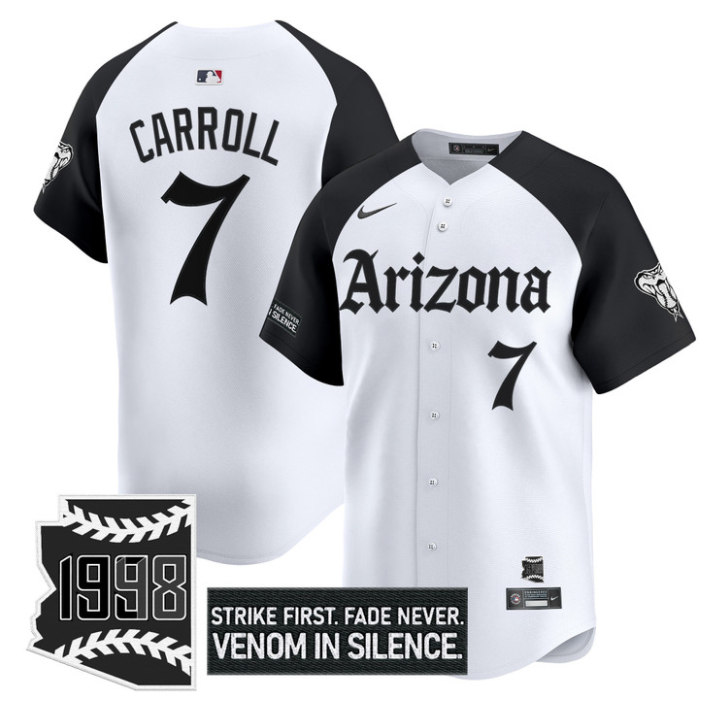 Corbin Carroll Jersey #7 Arizona Diamondbacks Gothic Desert Fang Edition