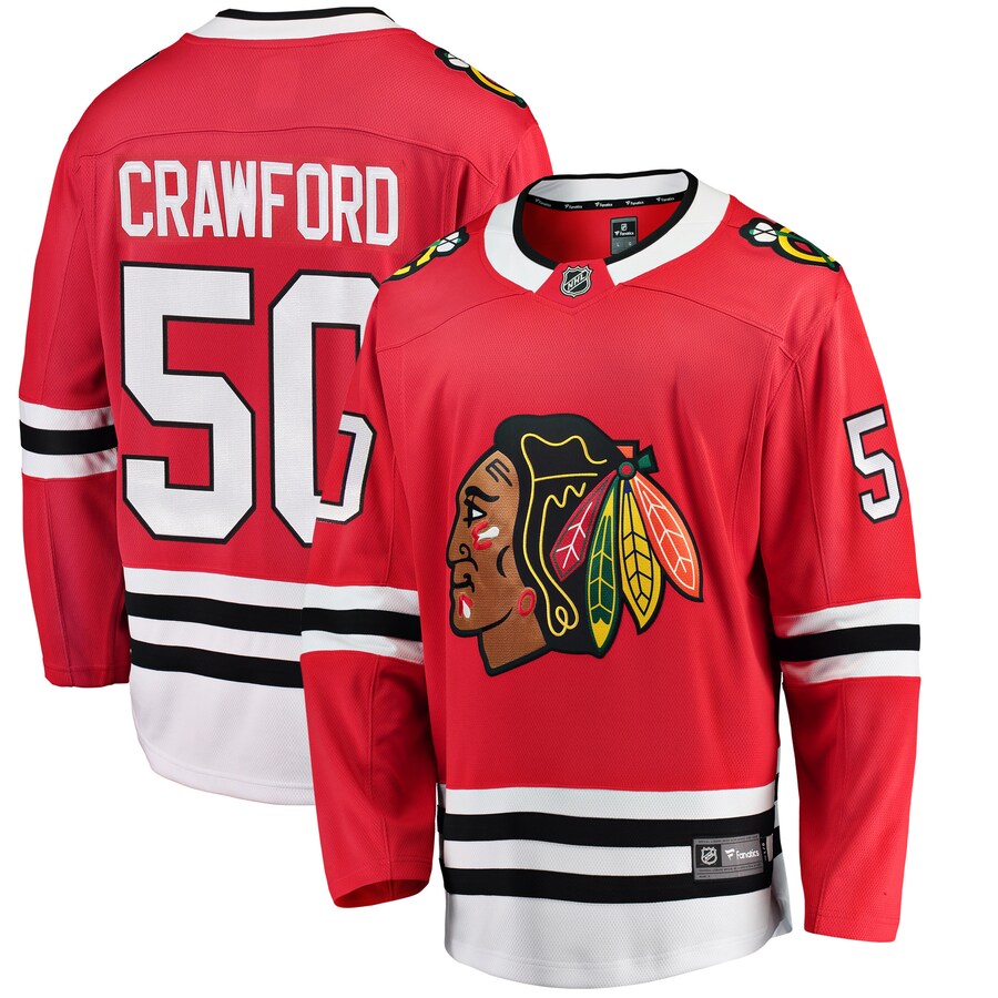 Corey Crawford Chicago Blackhawks Fanatics Branded Breakaway Player Jersey Red