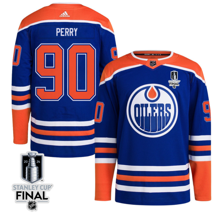 Corey Perry 90 Edmonton Oilers 2024 STANLEY CUP Final Home Primegreen Jersey Men