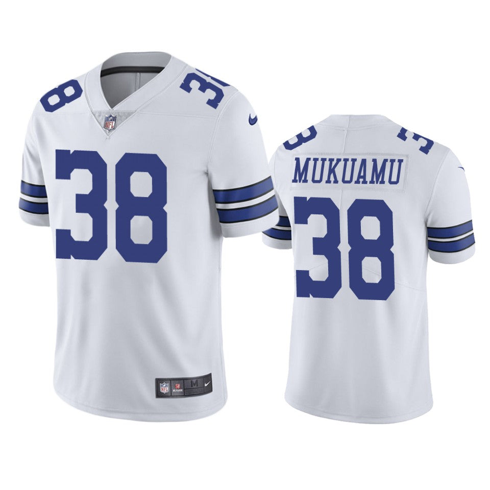 Cowboys Israel Mukuamu Vapor Limited White Jersey