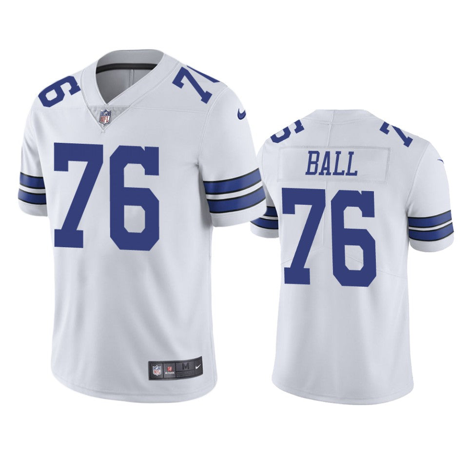 Cowboys Josh Ball Vapor Limited White Jersey