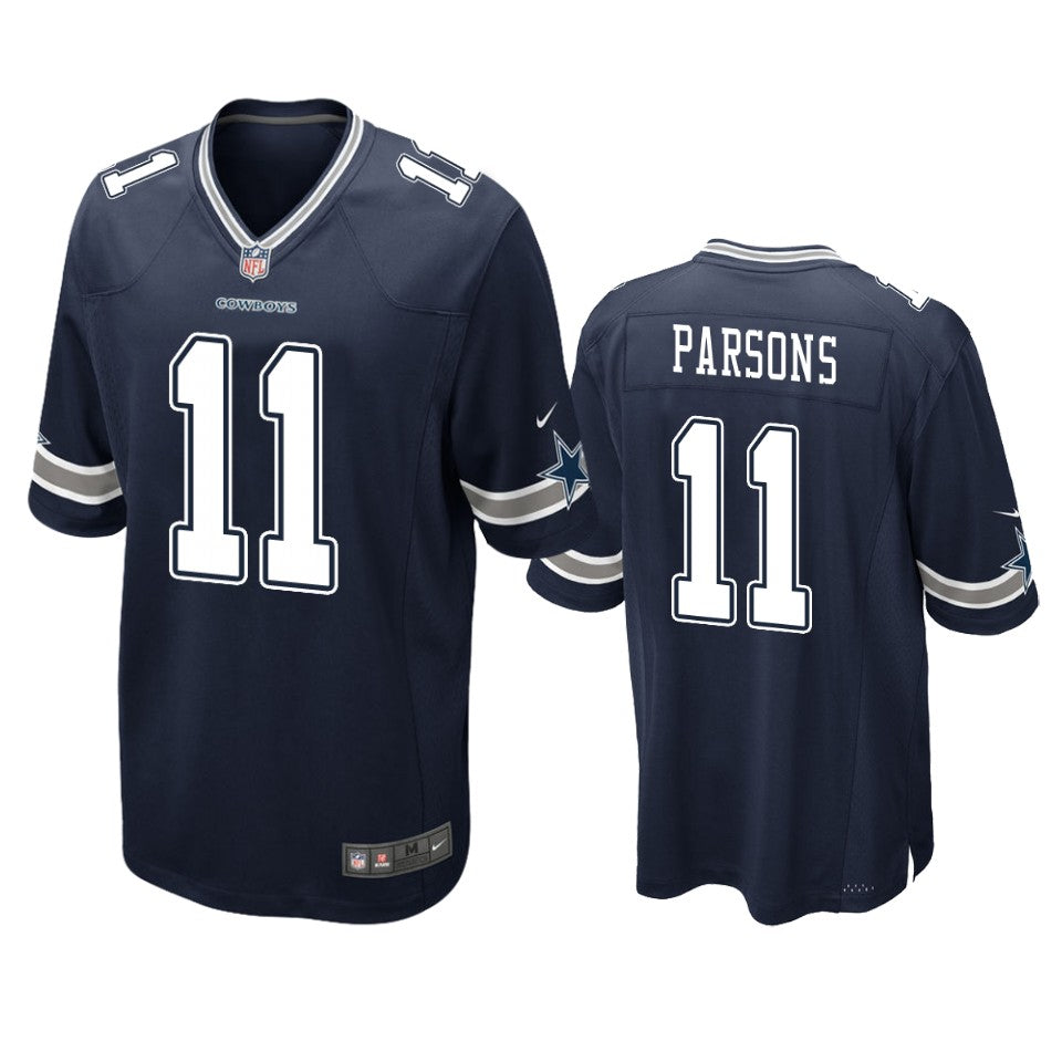 Cowboys Micah Parsons 2021 Nfl Draft Navy Game Jersey