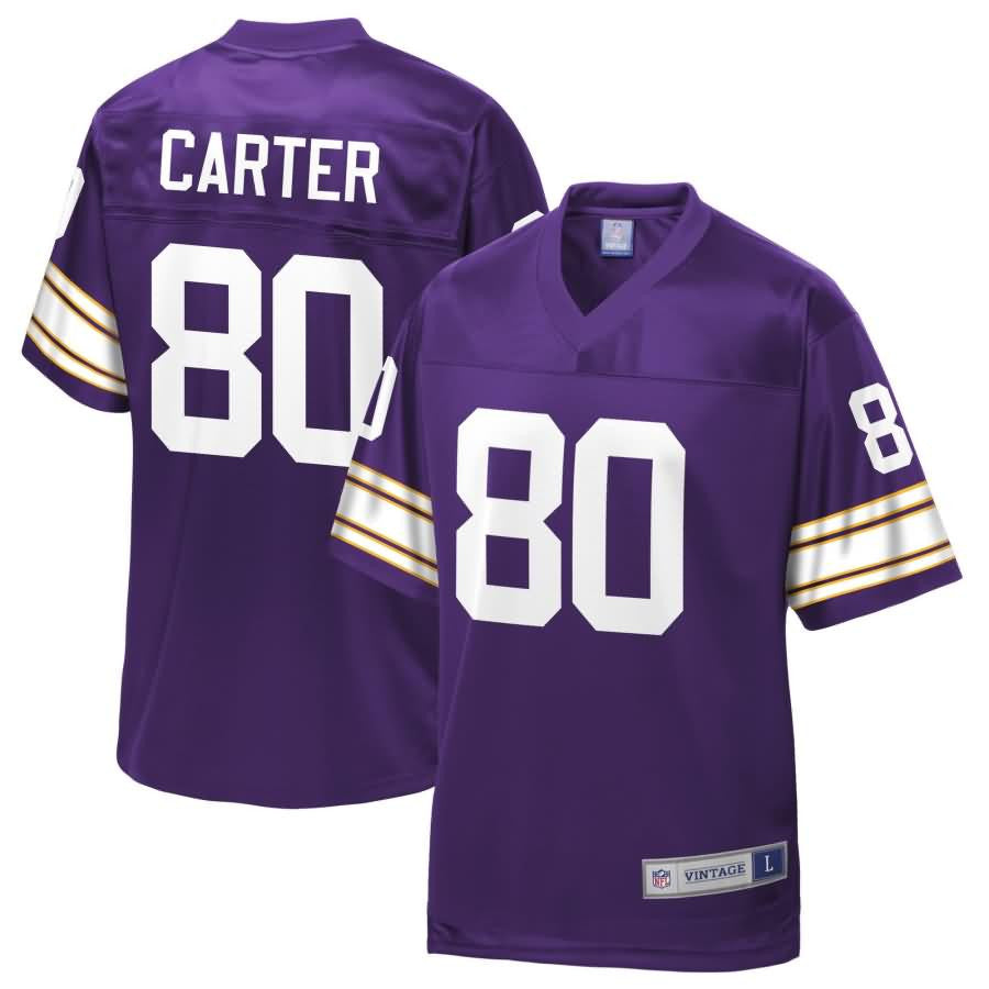 Cris Carter Minnesota Vikings Nfl Pro Line Retired Team Player Jersey Purple