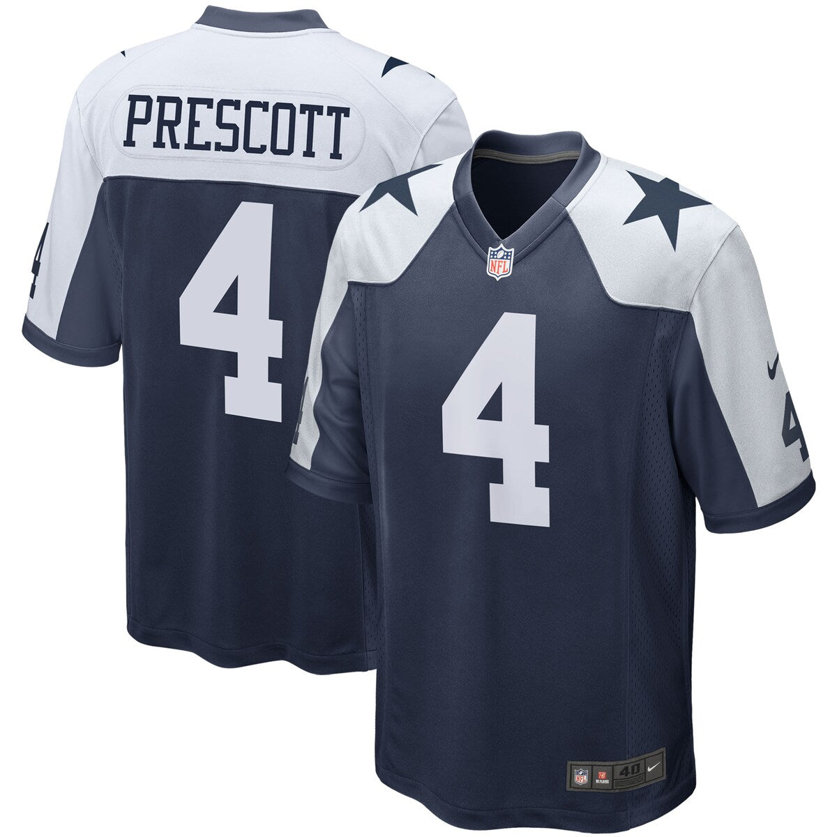 Dak Prescott Dallas Cowboys Nike Alternate Game Team Jersey Navy