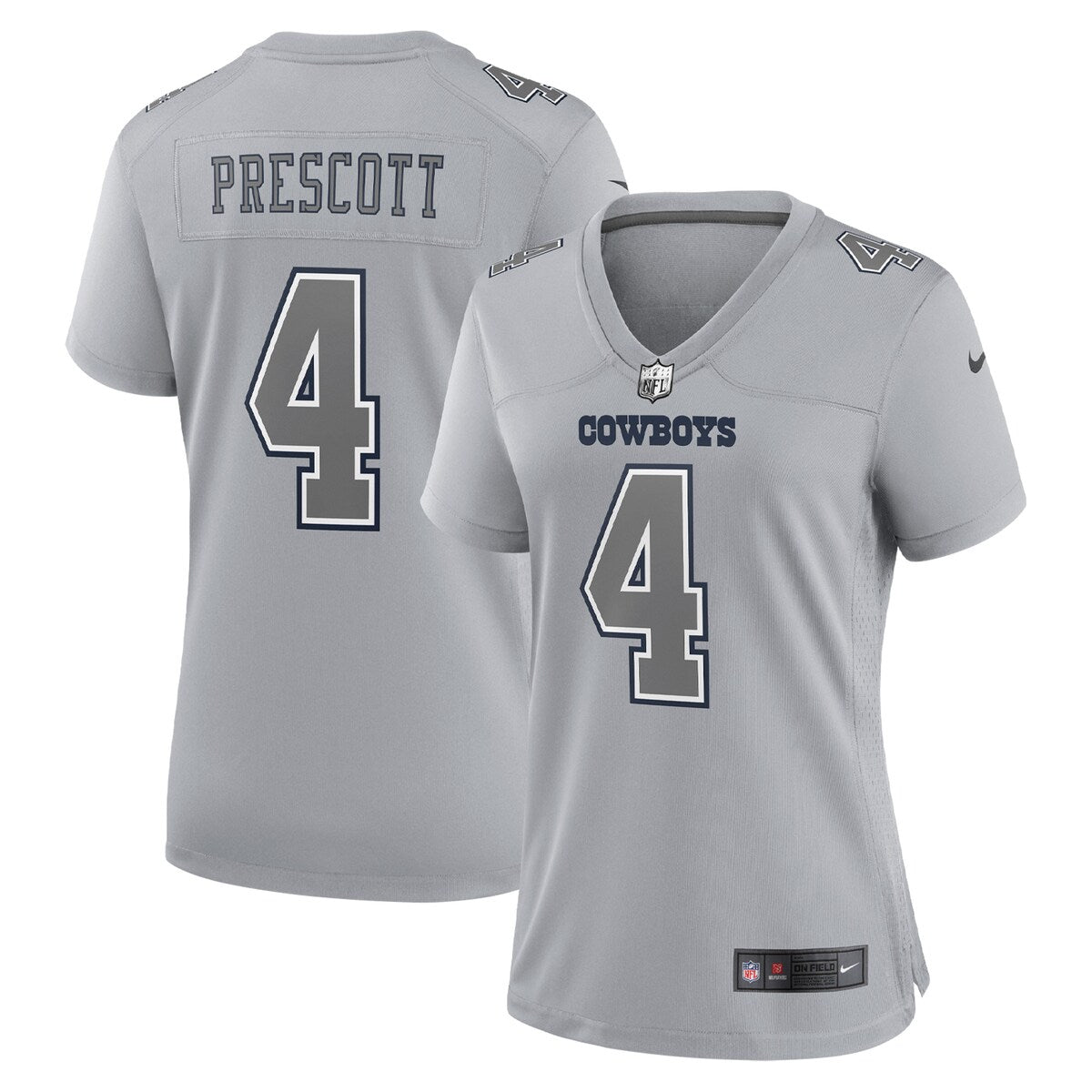 Dak Prescott Dallas Cowboys Nike Womens Atmosphere Fashion Game Jersey Gray