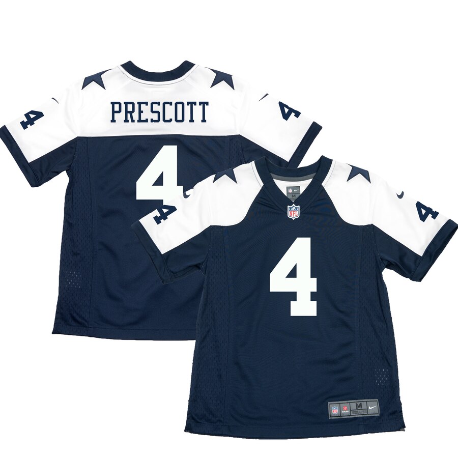 Dak Prescott Dallas Cowboys Nike Youth Throwback Game Jersey Navy