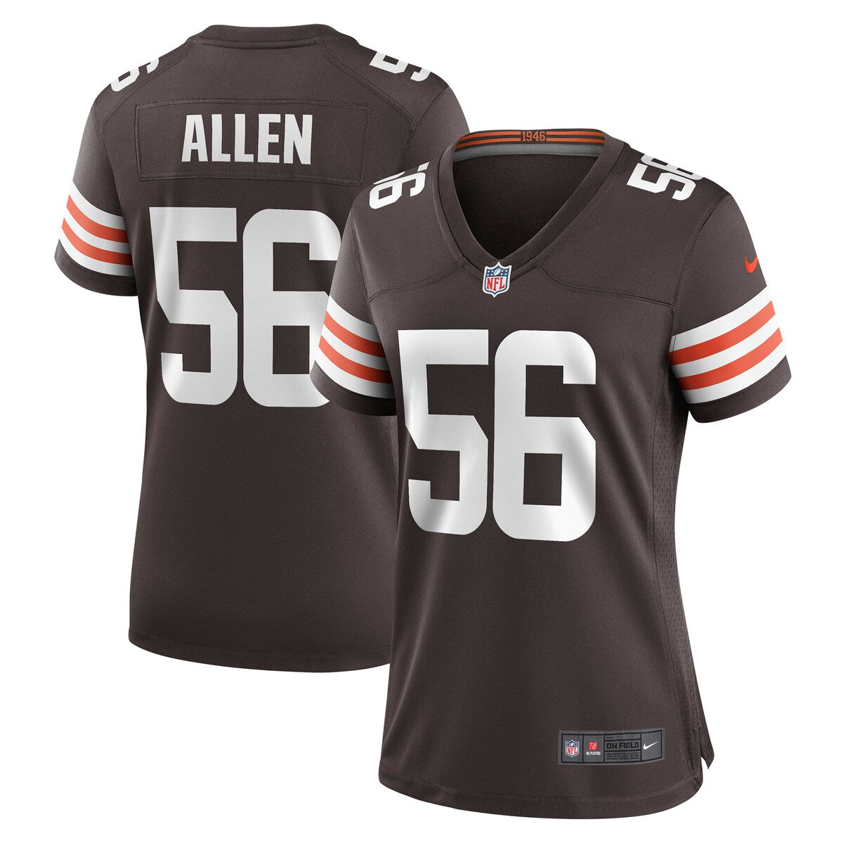 Dakota Allen Cleveland Browns Nike Womens Game Player Jersey Brown