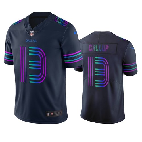 Dallas Cowboys 13 Michael Gallup Navy Vapor Limited City Edition Nfl Jersey