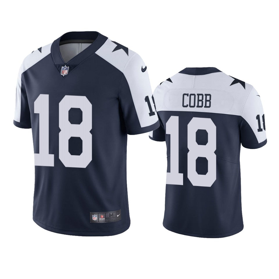 Dallas Cowboys 18 Randall Cobb Navy Vapor Untouchable Limited Jersey Mens