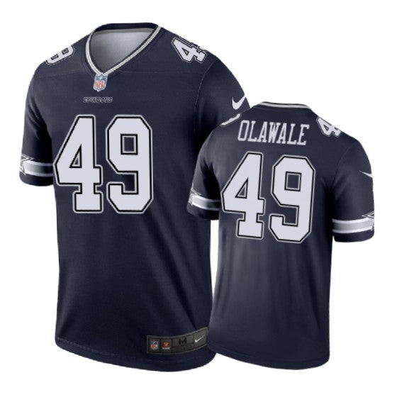 Dallas Cowboys 49 Jamize Olawale Nike Color Rush Navy Jersey