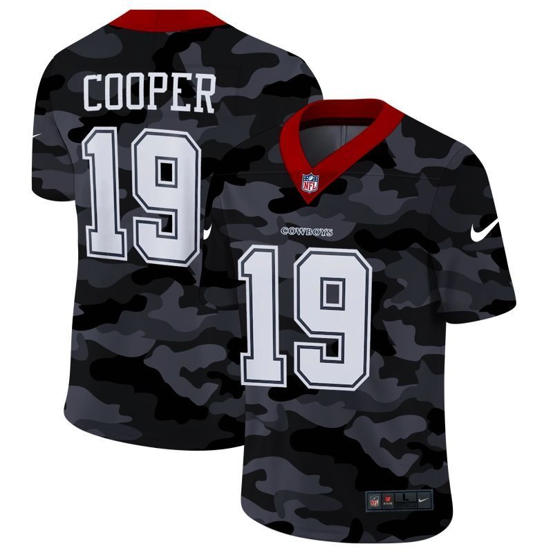 Dallas Cowboys Amari Cooper 19 Nfl 2020 Camo Black Jersey