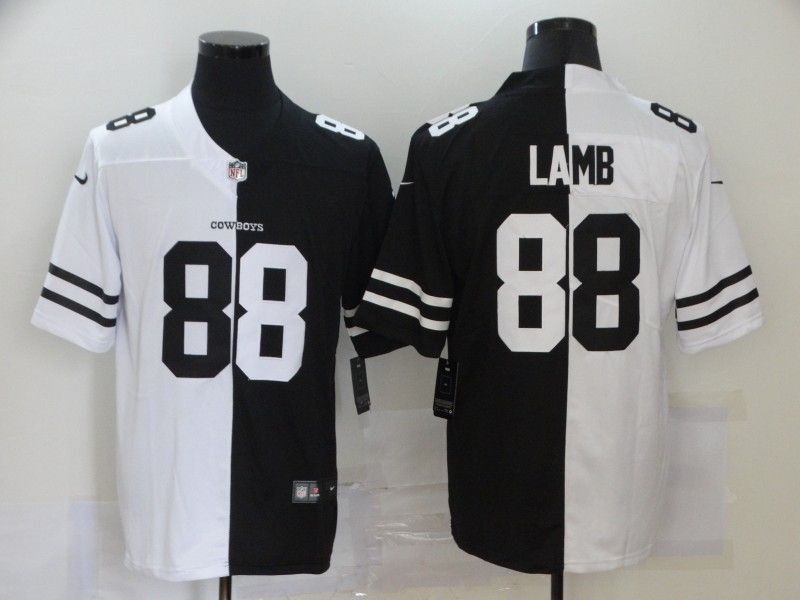 Dallas Cowboys Ceedee Lamb 88 Nfl 2020 Black And White Jersey