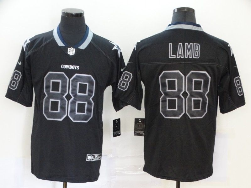 Dallas Cowboys Ceedee Lamb 88 Nfl 2020 Black Jersey