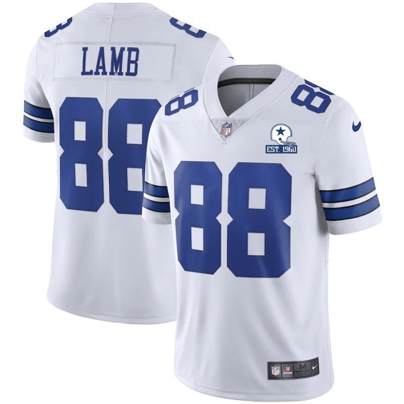Dallas Cowboys Ceedee Lamb 88 Nfl 2020 White Jersey