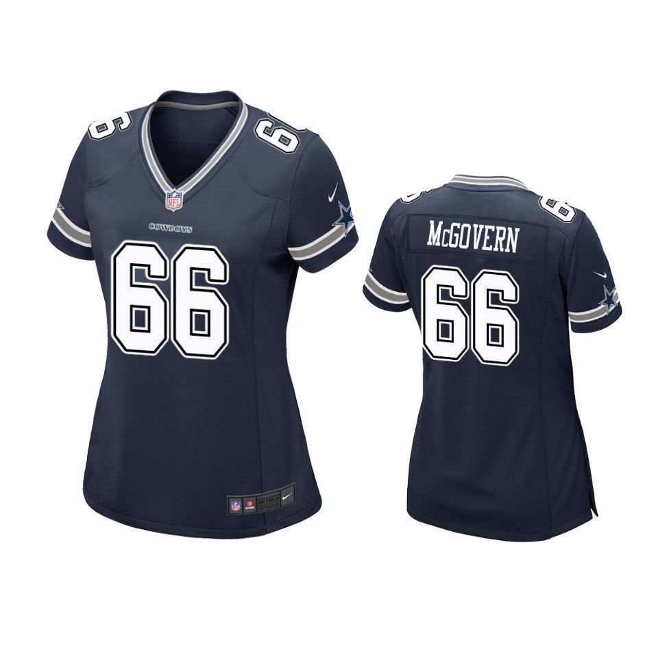 Dallas Cowboys Connor Mcgovern 2019 Nfl Draft Navy Game Womens Jersey
