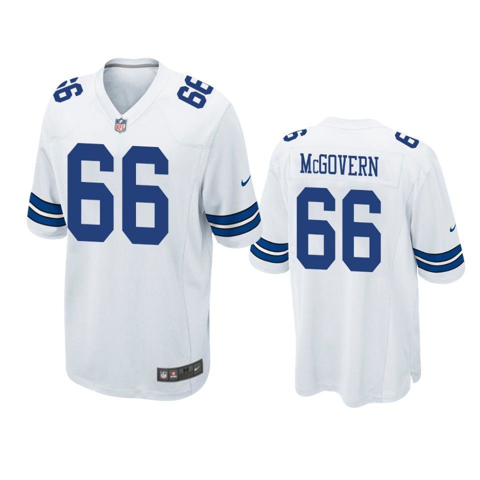 Dallas Cowboys Connor Mcgovern 2019 Nfl Draft White Game Jersey