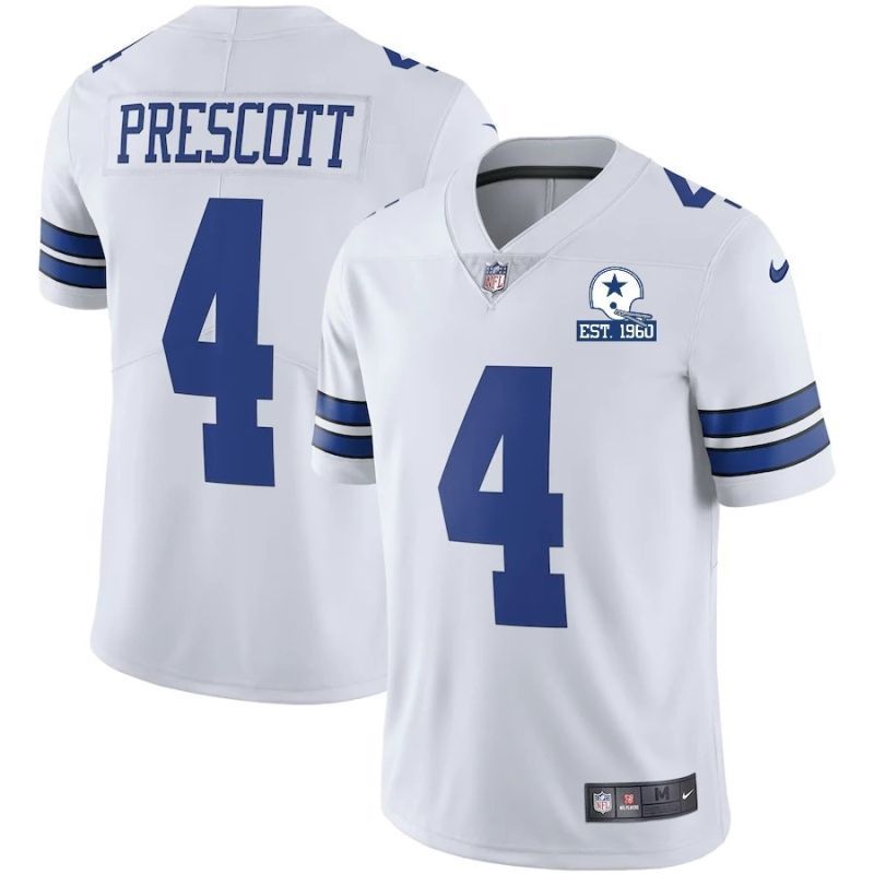 Dallas Cowboys Dak Prescott 4 Nfl 2020 White Jersey
