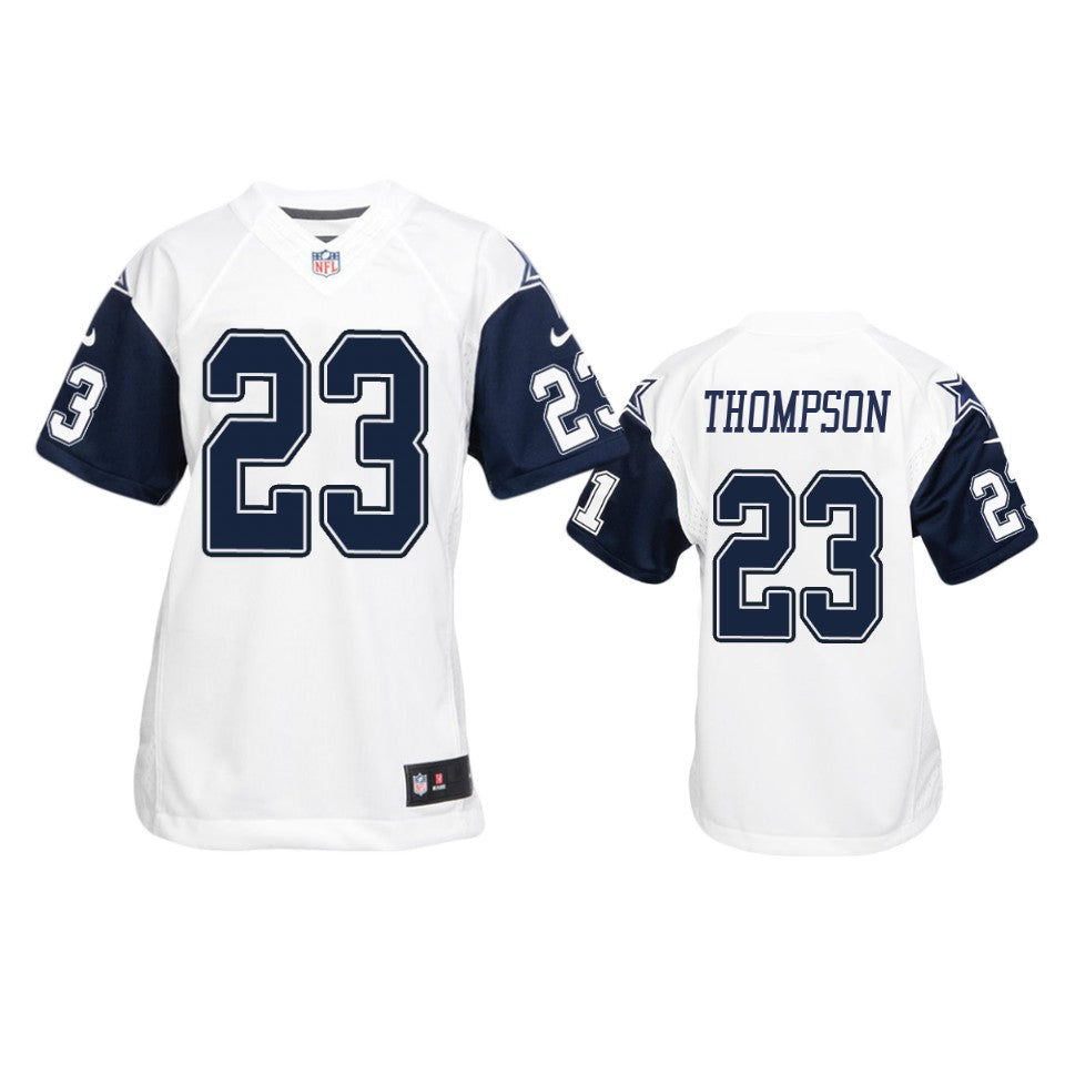Dallas Cowboys Darian Thompson White Color Rush Game Jersey