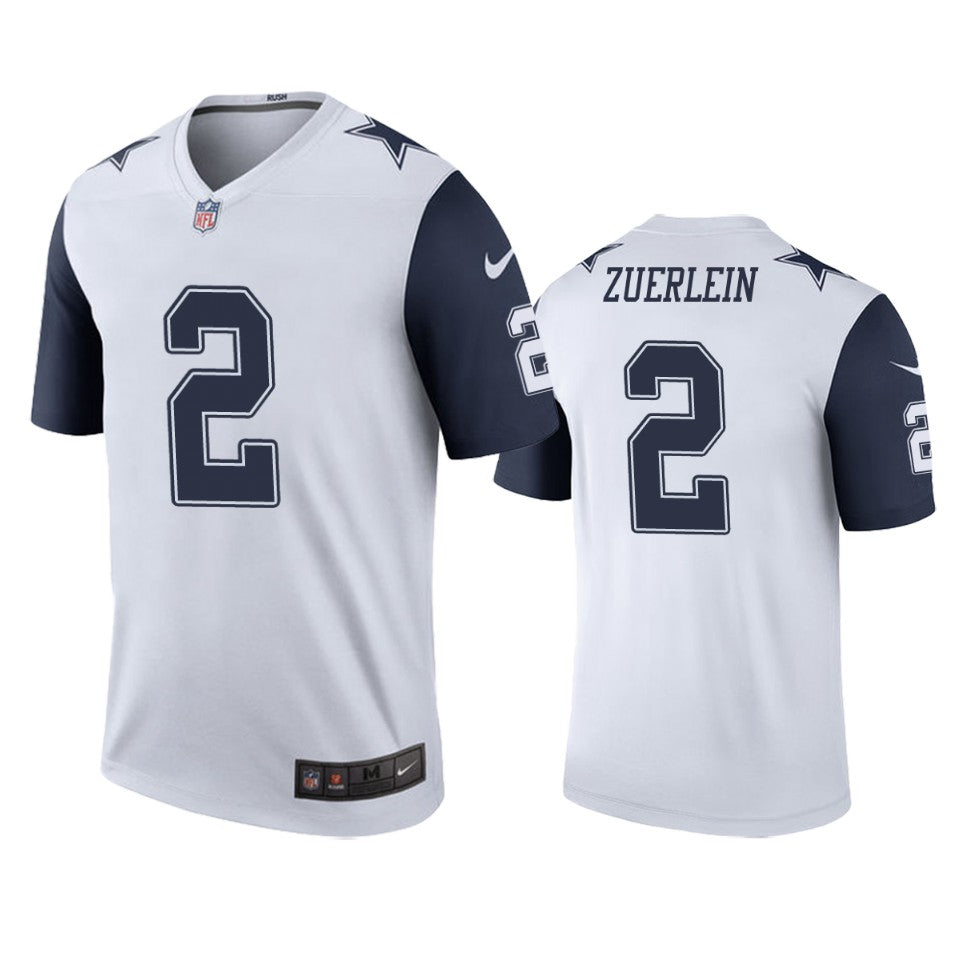 Dallas Cowboys Greg Zuerlein White Color Rush Legend Jersey