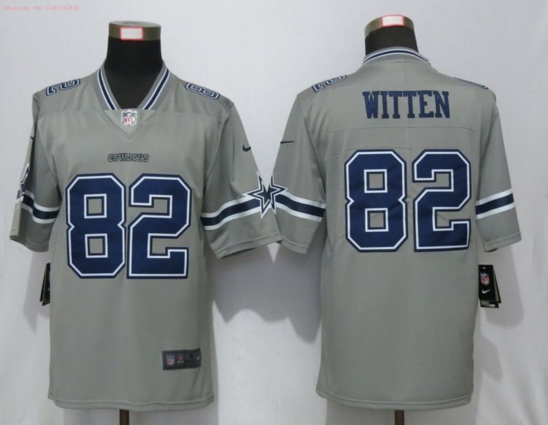 Dallas Cowboys Jason Witten 82 2020 Nfl Grey Jersey Jersey
