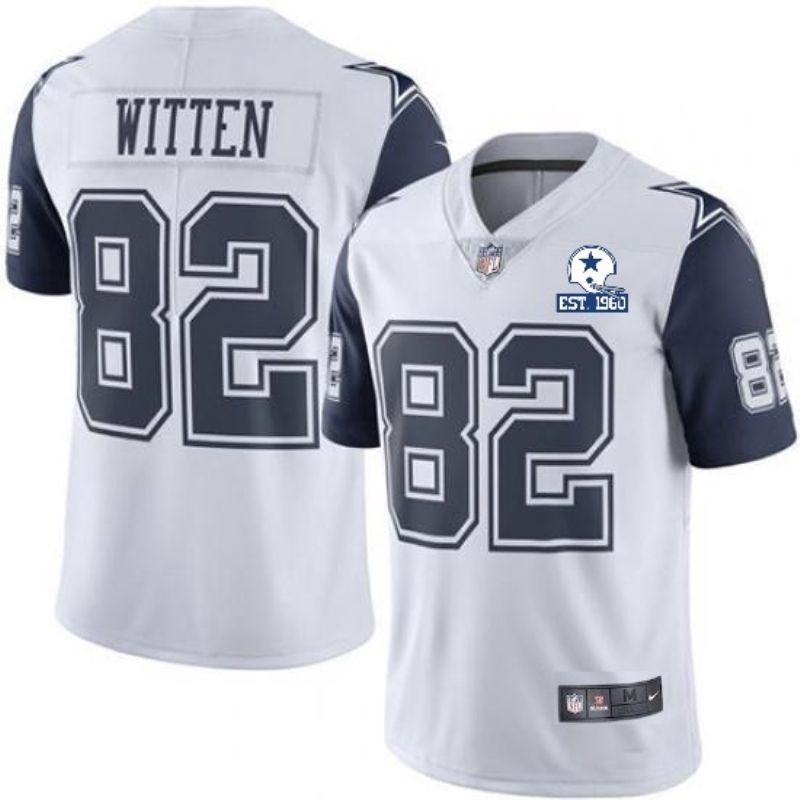 Dallas Cowboys Jason Witten 82 Nfl 2020 Light Grey Jersey