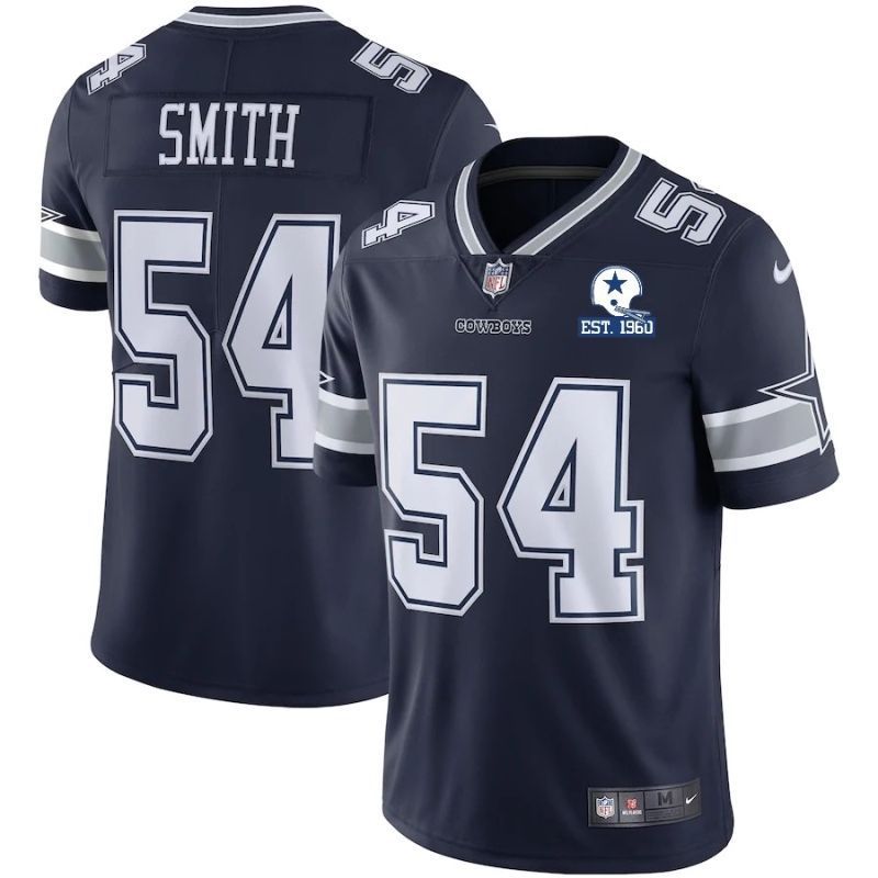 Dallas Cowboys Jaylon Smith 54 Nfl 2020 Black Blue Jersey