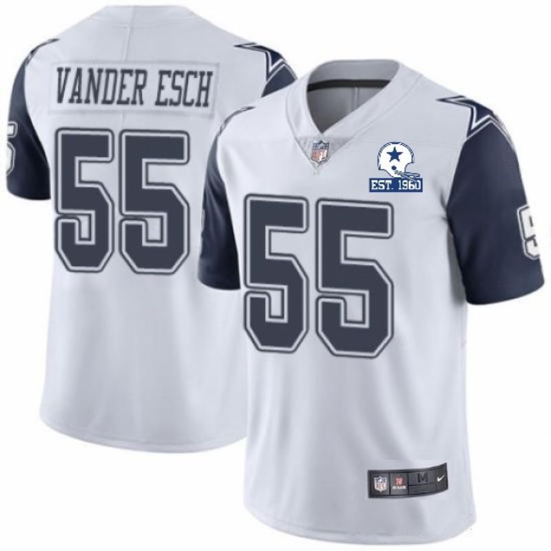 Dallas Cowboys Leighton Vander Esch 55 Nfl 2020 Light Grey Jersey