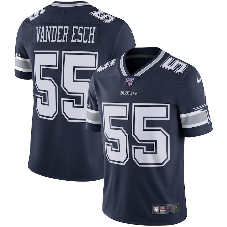 Dallas Cowboys Leighton Vander Esch Navy Nfl 100 Vapor Jersey