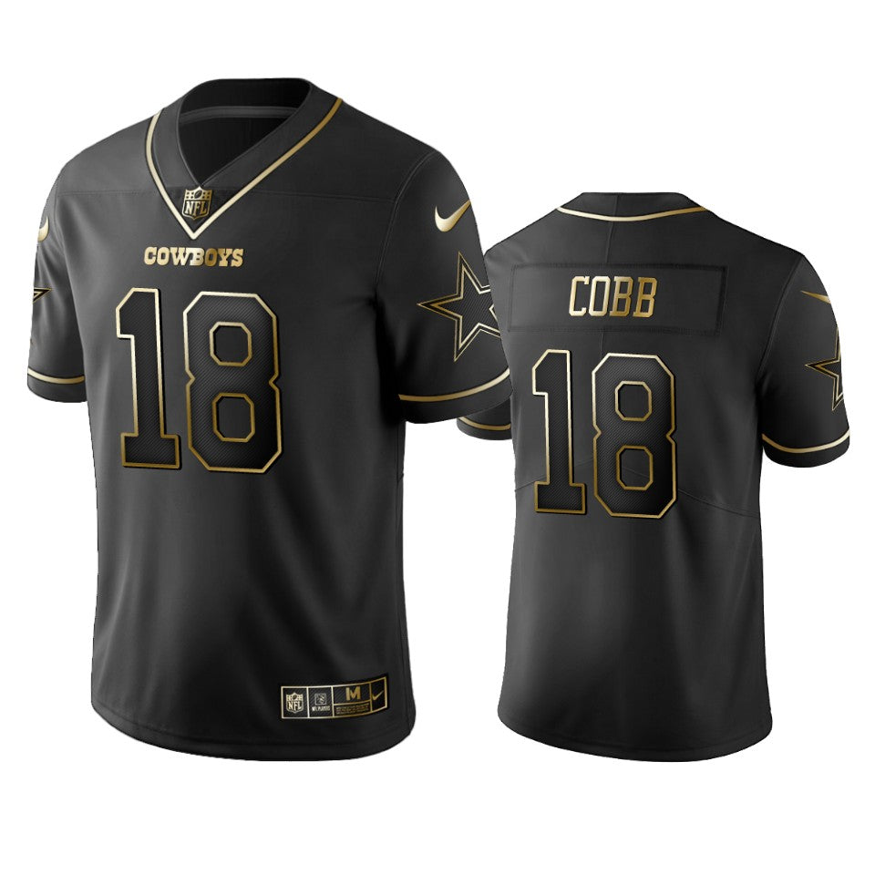 Dallas Cowboys Randall Cobb Black Golden Edition 2019 Vapor Untouchable Limited Jersey Mens