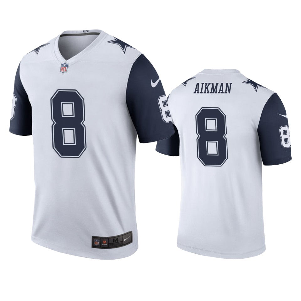 Dallas Cowboys Troy Aikman White Color Rush Legend Jersey