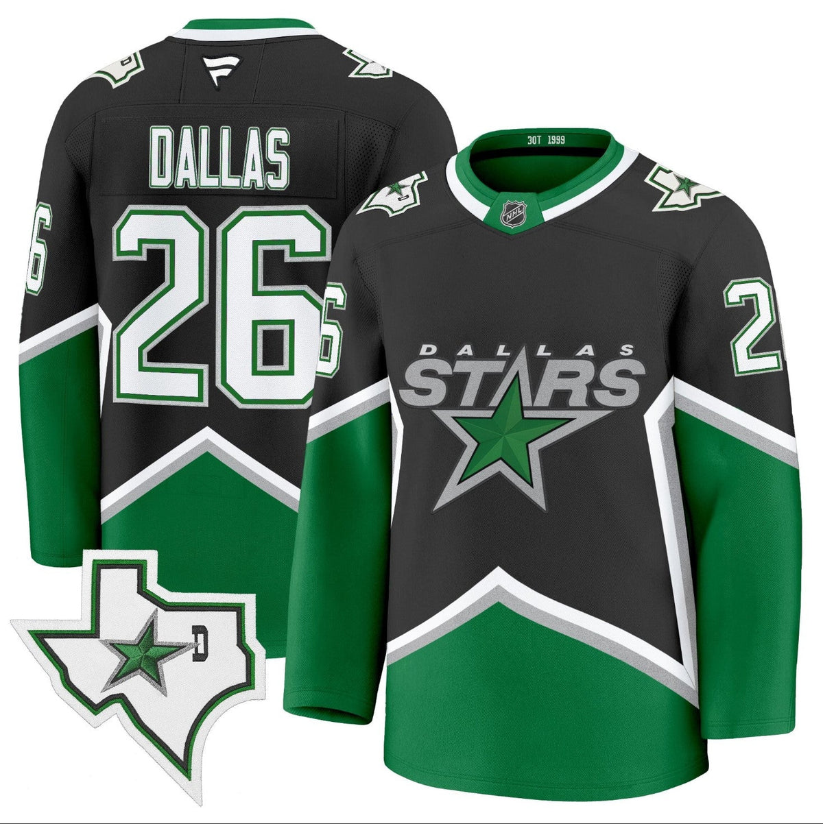 Dallas Jersey #26 Dallas Stars &'99 Throwback Premium All Stitched